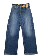 Levi's Ribcage Straight Ankle Jeans Womens 29x27 Denim High Rise Button Fly