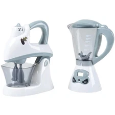 Constructive Playthings Play Kitchen Appliances, Kids Blender and Mixer Toy, ...