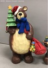 Costco 3 Piece Bear Family Christmas Decor Poppa Momma Baby Bear Carved Style — photo 2