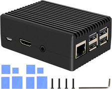 Geekworm for Raspberry Pi 3 B Case, Aluminum Alloy Heavy Duty Passive Cooling M