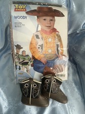 Disney Toy Story Woody Costume Hat Suit Boots Bandana Infant 6-12 Month Spirit.