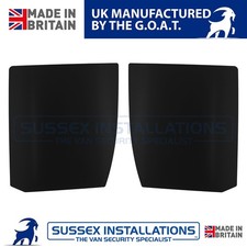 Van Security Shield Set For Fiat Doblo 2022-On Twin Side Doors Black