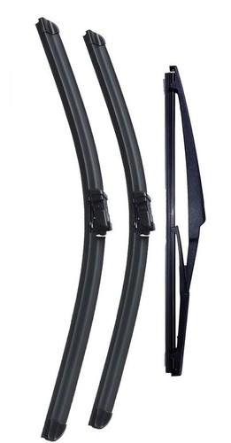 3pcs Wiper Front & Rear Wiper Blades Set Compatible with Toyota CHR 2016-2021 - Picture 2 of 10