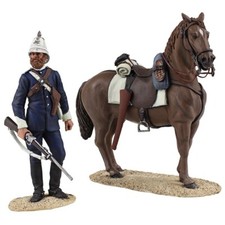 W. Britain 1/30th scale 20168 Natal Carabineer dismounted with horse 1