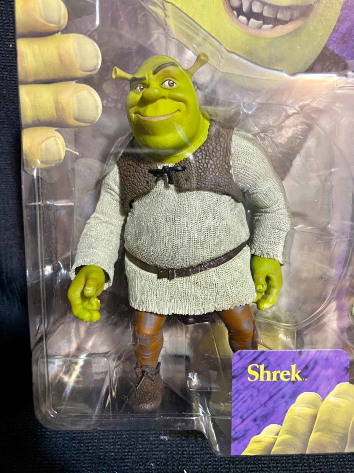 SHREK ACTION FIGURE McFarlane 6 Inch Toys 2001 NIB Sealed Mint On Card
