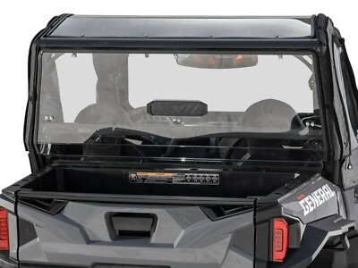 SuperATV Light Tint Vented Rear Windshield for Polaris General 1000 / XP / 4