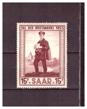 Saarland 1955 Sammlung tag der Briefmarke, Dienstmarken  u.a. Falz,gest.