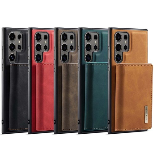 Custodia cellulare triplo portafoglio con supporto per Samsung Galaxy S24 Ultra 23+ 22 21 - Foto 4 di 74