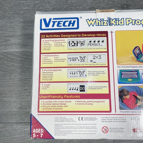 Vtech Whiz Kid Progress Vtg Learning Educational Electronic Toy Laptop Computer - Picture 17 of 20