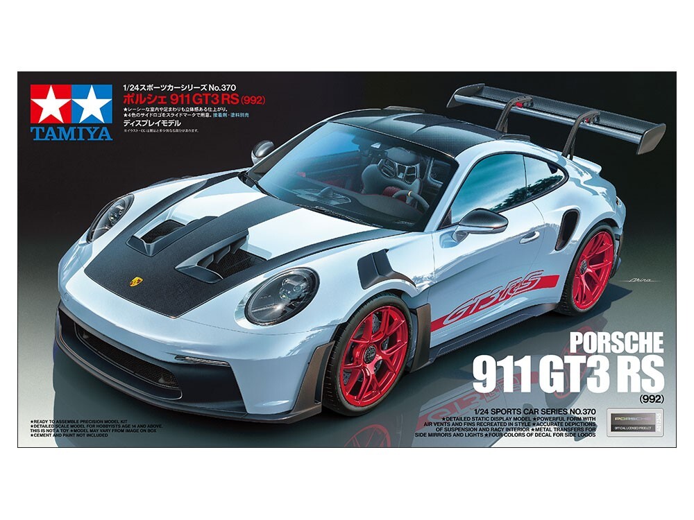 Tamiya 1/24 Sports Car No.370 Porsche 911 GT3 RS (992) Plastic