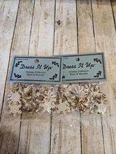 Lot of 2, New Dress It Up Holiday Embellishments, Stars Of Wonder