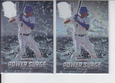 2- 2021 Prizm Draft Jay Allen Power Surge Base + Silver Reds