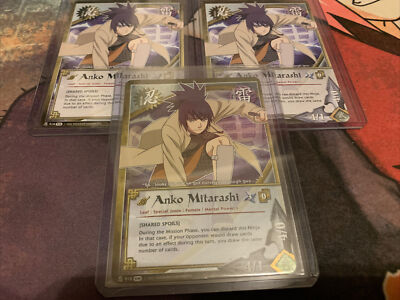 Naruto CCG Fangs of the Snake Anko Mitarashi X3 1 Foil NM Ninja 918