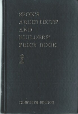 Spon's Architects' & Builders' Price Book, 19th edition 1964-65