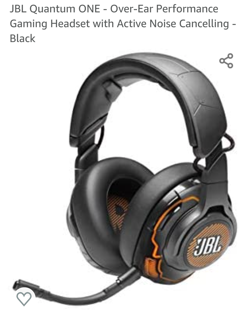 JBL Quantum ONE Over-Ear Performance Gaming Headset with