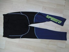 SPEED WORKOUT FULL LENGTH LEGGINGS BLACK MULTI SIZE 12 - 14 VGC