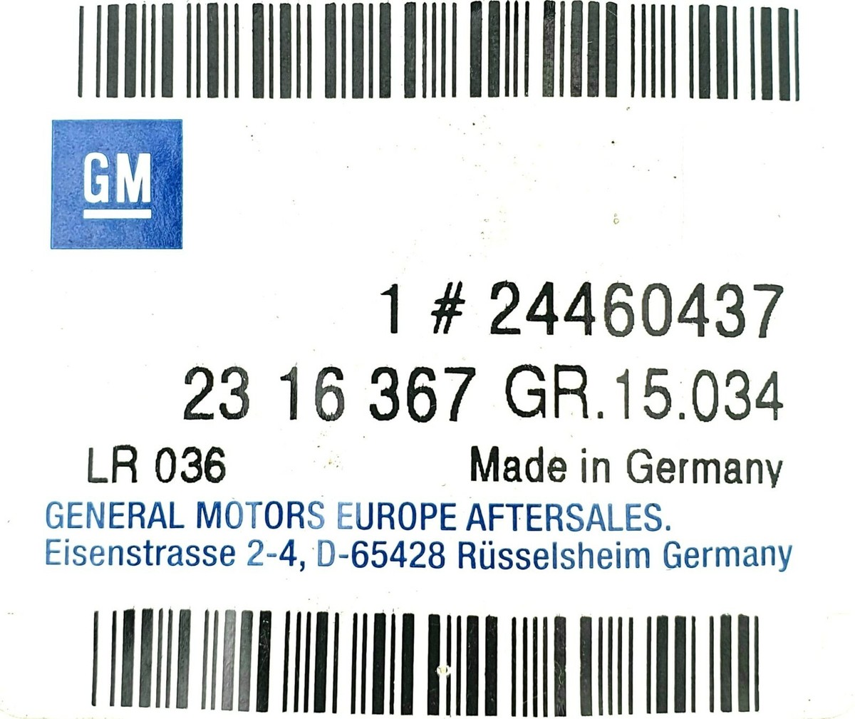 Original Opel Cover Buckle Strap Rear Center Steel Gray