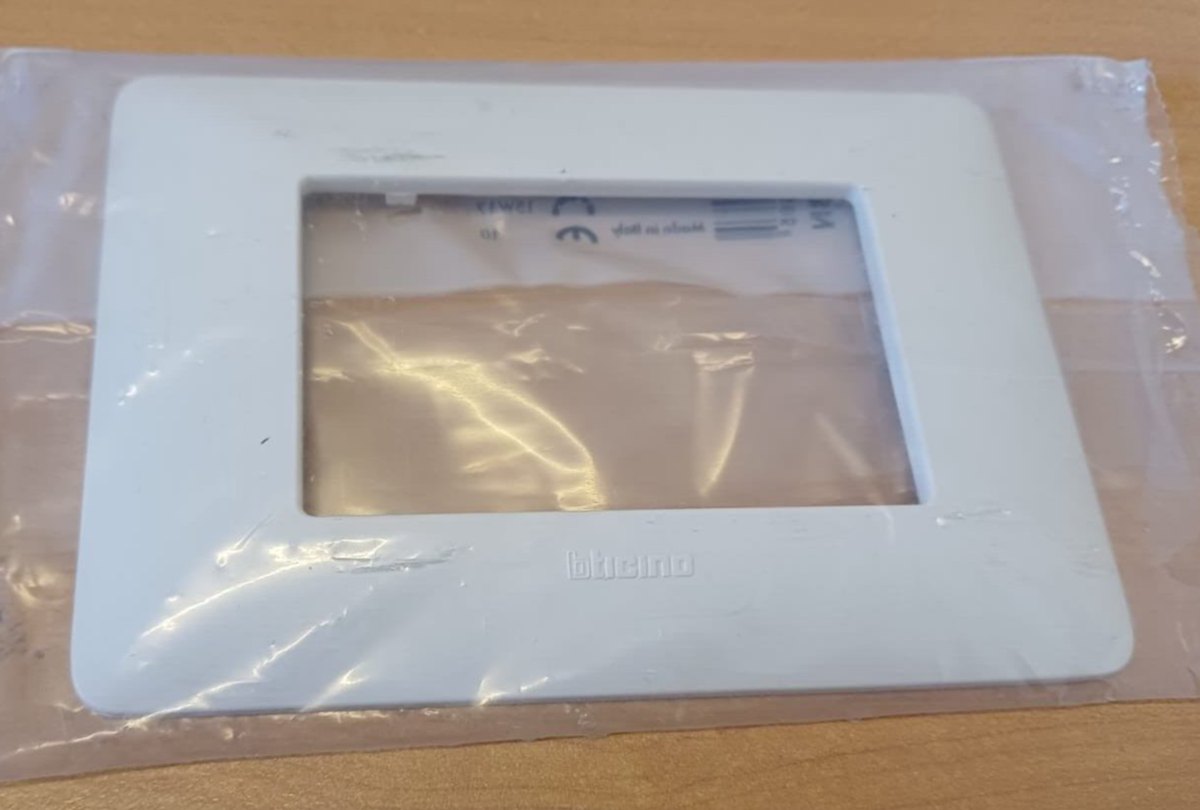 Placca BTicino Matix 3 Moduli - Bianco, Per Installazioni Elettriche, 1 Pezzo - Foto 6