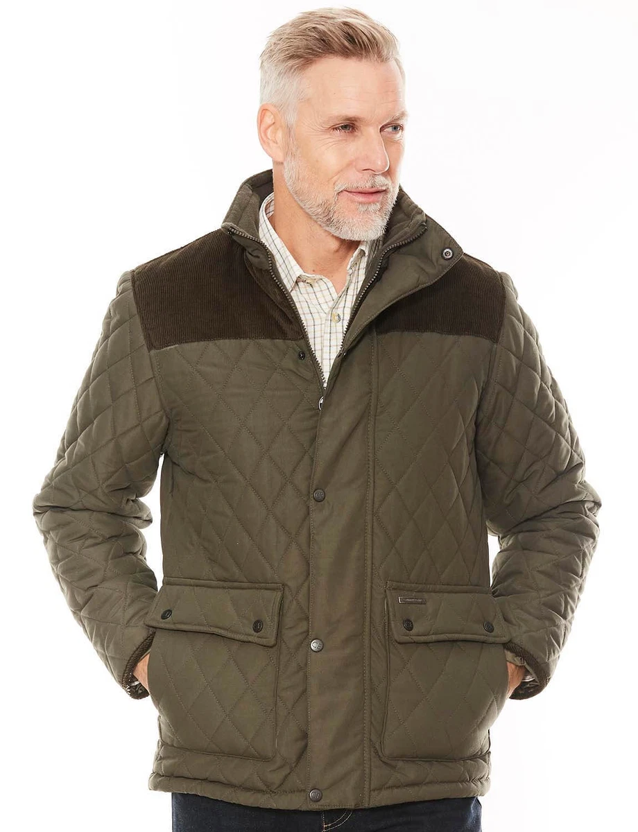 Mens quilted deals jacket ebay