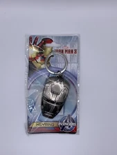 Marvel Ironman Mask Pewter Keychain BRAND NEW SEALED