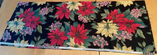 VIP BY CRANSTON USA MADE POINSETTIA FABRIC REMNANT 37" x 58"