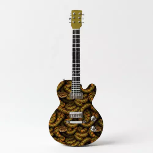 Snakes Pro Guitar/Bass Skin Axe Premium Re-Skin Vinyl Wrap reproduction