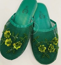New Women Lady Chinese Mesh Slippers, Assorted Colors and Sizes
