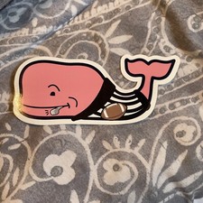 Vineyard Vines Football Whale sticker