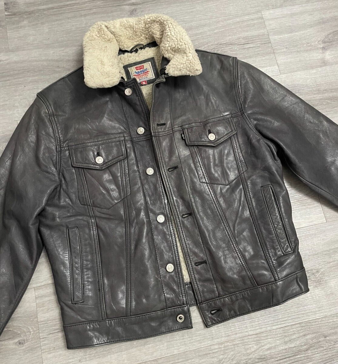 【S size】Levi's TYPE II LEATHER JACKET LEVI´S TYPE II POST SOAKING RESULTS / HOW TO CARE YOUR BELOVED RAW