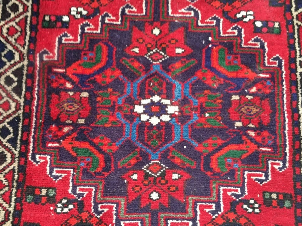 Afghan Rug, Vintage Rug, Hand knotted Rug, Boho Rug, Oushak Design Rug,2x4 ft - Image 4 of 4