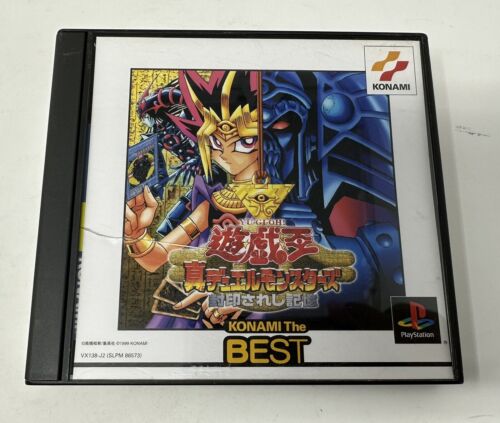 YU-GI-OH YUGIOH Shin Duel Monsters Best No Front Cover Art PS1 PS 1 Giappone Importazione - Foto 1 di 10