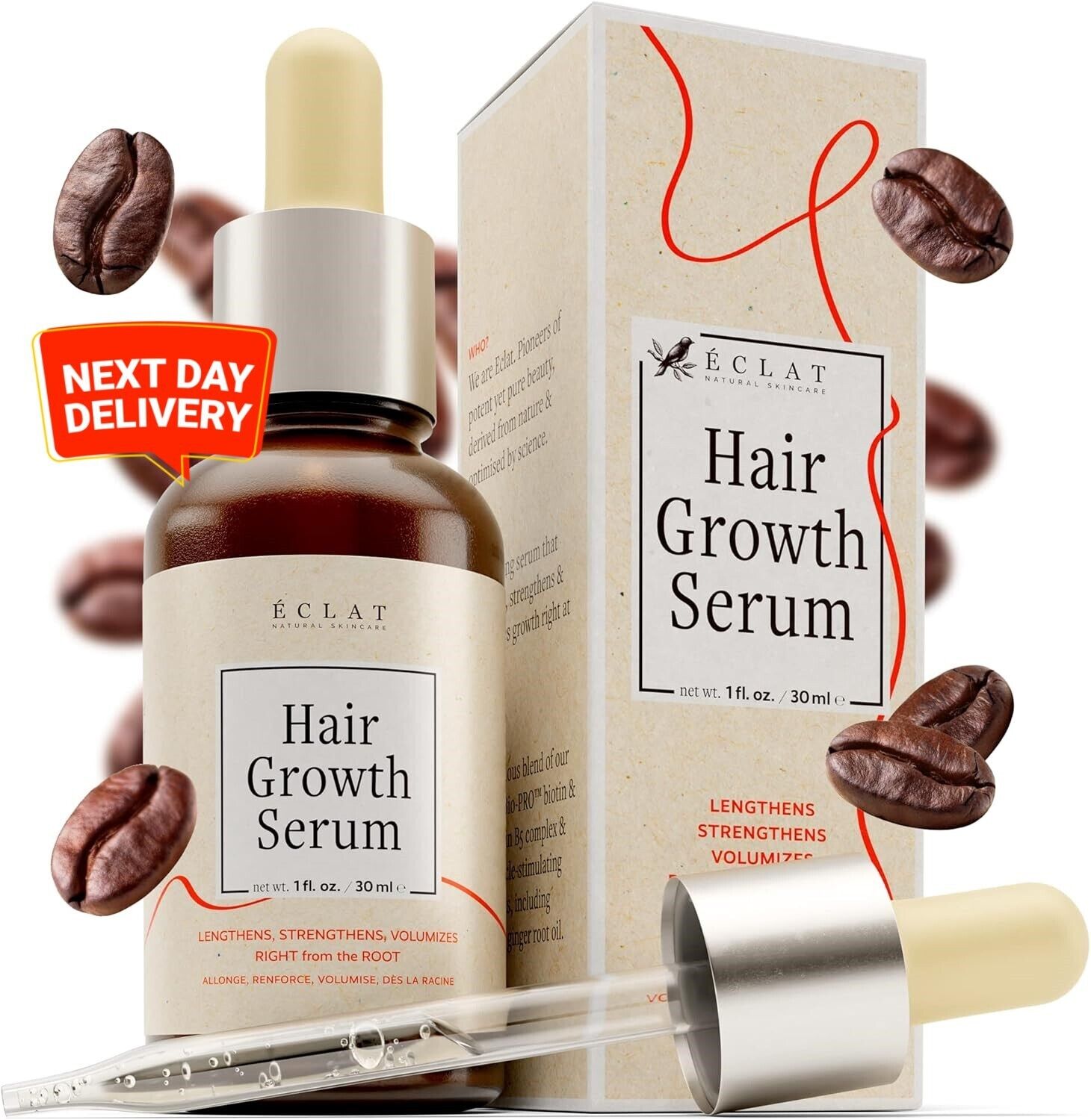 Hair Growth Serum - Hair Serum for Dry Damaged Hair, Hair Serum for Frizzy Hair