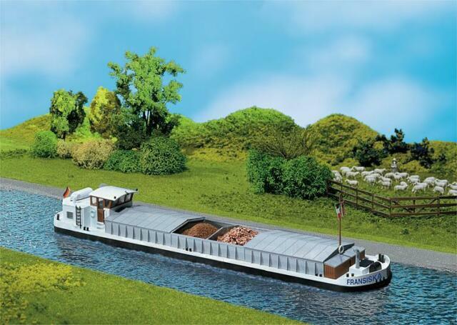 Ho Faller River Cargo Boat Barge With Crew Cabin Model Kit 131006 For Sale Online Ebay