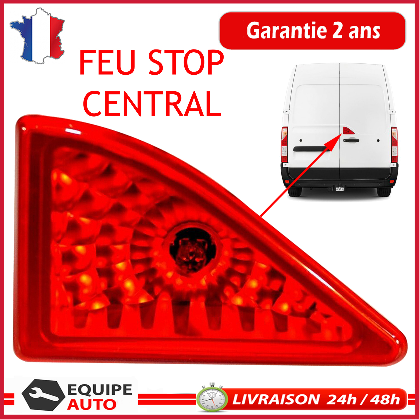Troisième feu stop arrière pour NV400 de 2010 à 2016 OEM 2654000Q0C