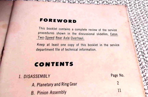 Super Chevrolet service manuals Eaton rear axle Transmission, Air conditioning - Picture 9 of 13