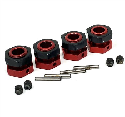 Arrma INFRACTION 6s - 17mm Hex Hubs (Red Wheel hexes, nuts FELONY V2 ARA7615V2