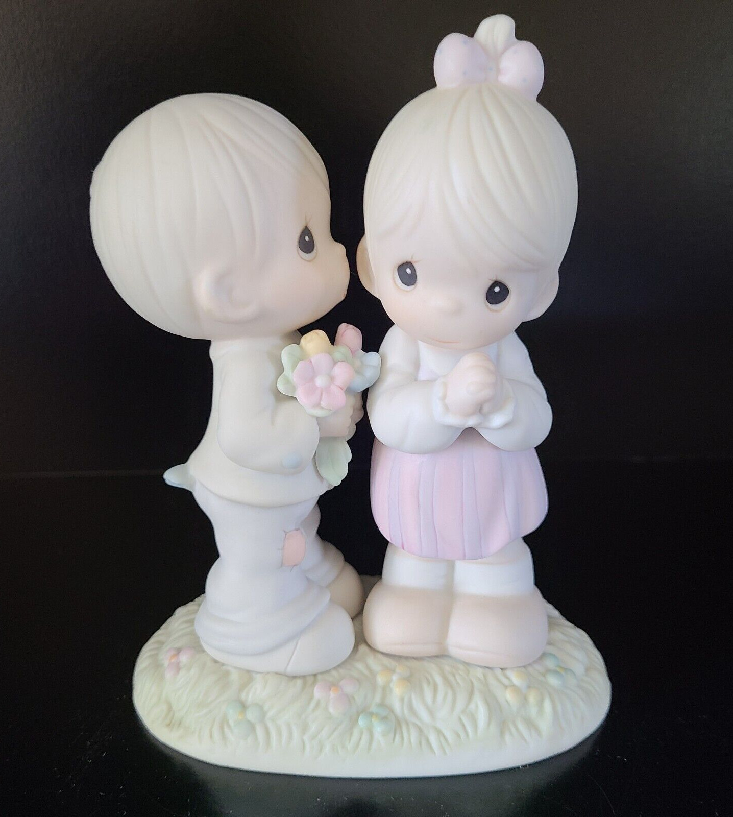 Precious Moments - LOVE IS FROM ABOVE - Couple Love Porcelain Figurine (1989)