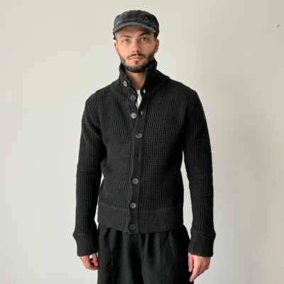 d*y様 our legacy knitted cardigan 44 Our Legacy - Big Cardigan Funky Blue Acrylic