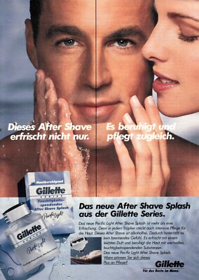 3w21171/ Vintage Advertising from 1996 - Gillette The New After Shave Splash