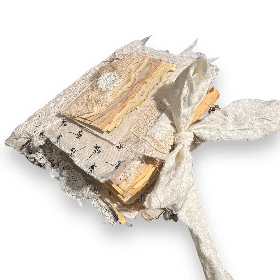 Junk Journal Shabby Diary 120 Pages 5x6 Memories Self Help Journaling Scrapbook - Image 4 of 4