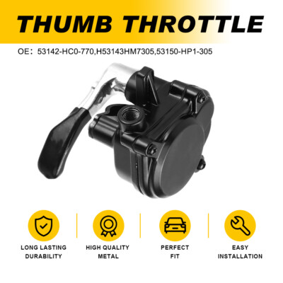 #ad Thumb Throttle for Honda TRX400ex trx 450r 300ex 400ex 250r ATV UTV BLACK PARTS $26.99
