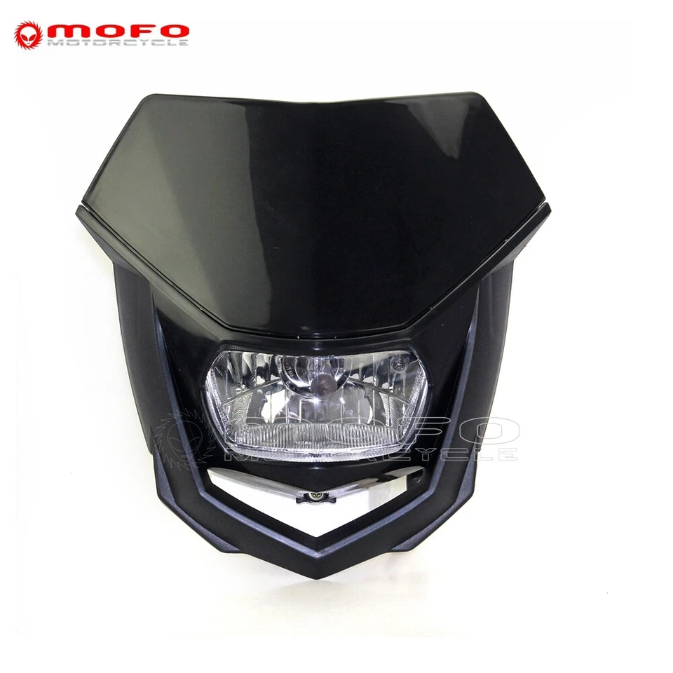 Faro universal haz alto/bajo lámpara principal para Honda CRF 125 100F CR CB Kawasaki Foto 3 de 4