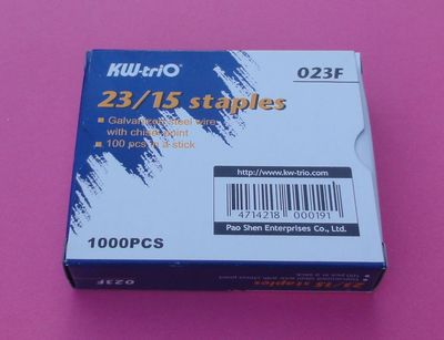Staples 23/15 --- 3 Boxes (3000 pcs)