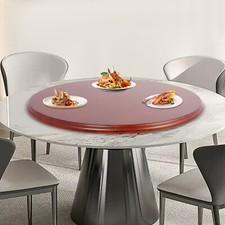 27 Inch Wooden Dining Table Turntable Centerpiece For 3.61-4.04ft Round Tables