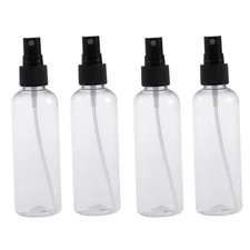 4pcs 100ML Plastic Empty Spray Bottle for Make Up and Skin Care Refillable
