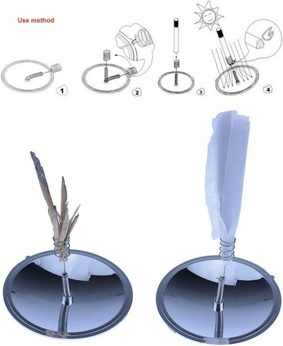 Outdoor Camping Waterproof Windproof Solar Lighter Fire Starter EDC Survival - Picture 10 of 16