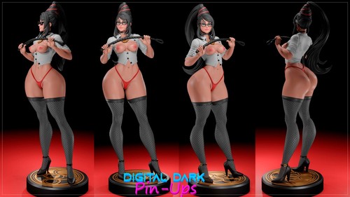 Digital Dark Pin-Ups NSFW Figur: Bayonetta - Resin, Multi-Scale 1/6 - 1/24 - Bild 15 von 22
