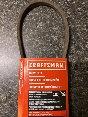 #ad #ad Craftsman 754 04260 Drive Belt 954 04260 Two Stage Snow Blower amp; Walk Behind Mow $18.99