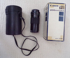 Canon Lens FD prime 200mm F4 S.S.C SSC Manual Focus Attic Find Boxed