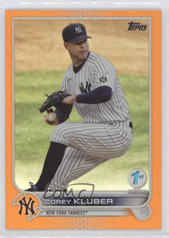 2022 Topps Series 1 1st Edition Orange 34/75 Corey Kluber #69 00lz